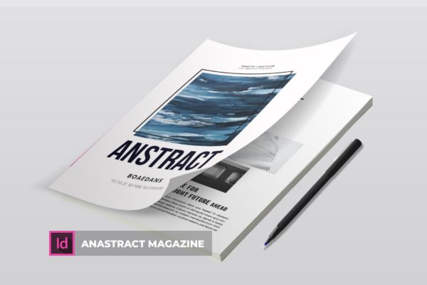简约企业杂志版式设计模板 Anastra
