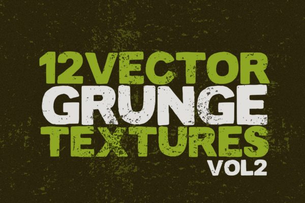 12个污迹斑迹做旧处理矢量纹理背景素材 Vector Grunge Textures x12 Vol2