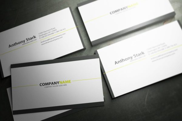 极简主义企业名片设计模板 Minimal Business Card Design