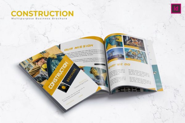 建筑公司宣传册设计模板 Construction Brochure Template