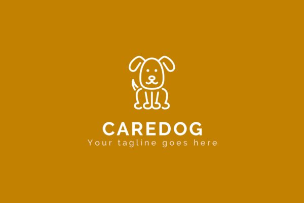 看护犬动物Logo设计16图库精选模板