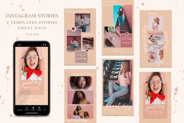 重要节日庆典活动推广Instagram品牌故事设计模板16图库精选 Instagram Great Days Stories