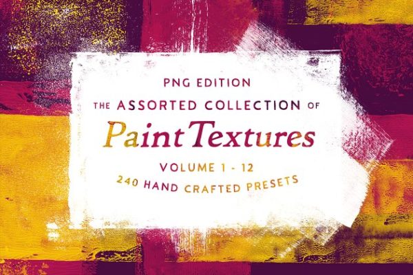 252种五颜六色的油漆纹理素材包 252 Assorted Real Paint Textures