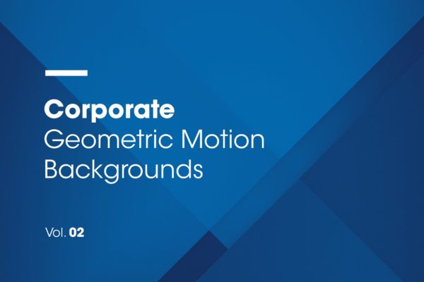 抽象几何背景v2 Corporate | Motion Backgrounds | V02