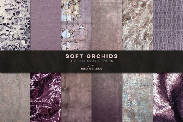 高端紫罗兰色调大理石背景纹理 Soft Orchid Textured Backgrounds