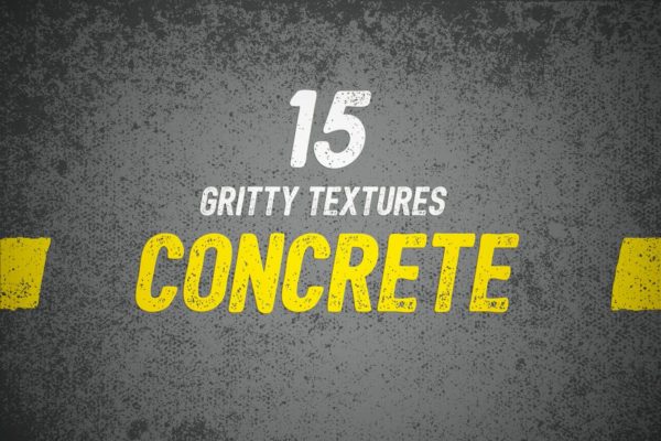 15款真实混凝土水泥材质肌理纹理 15 Gritty Concrete Textures