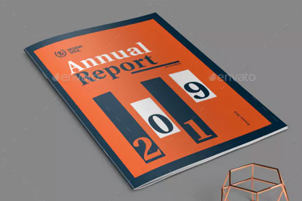 极简排版的企业年度报告模板