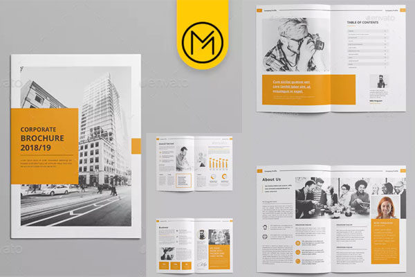 创意公司提案InDesign模板杂志宣传册设计