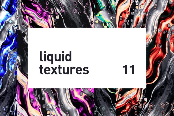 彩色混合液体颜料肌理纹理素材 Liquid Textures