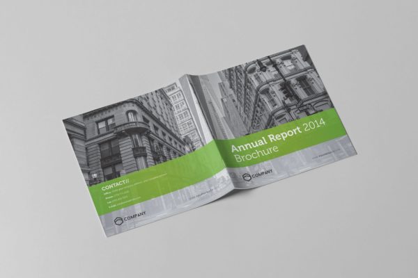 方形企业年报/年度报告设计模板 Square Annual Report
