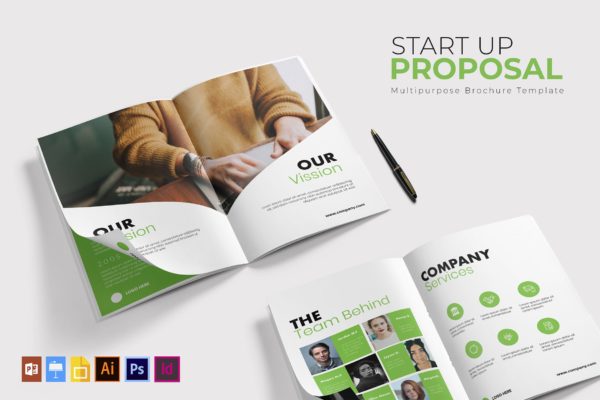 项目招标企业简介画册设计模板 Start Up | Proposal