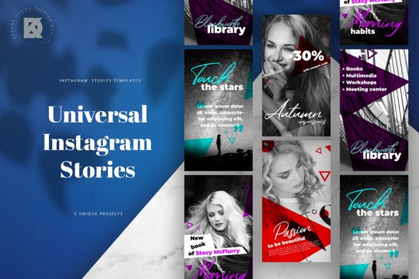 多用途社交品牌营销Instagram广告设计素材 Instagram Stories Universal Banners Pack