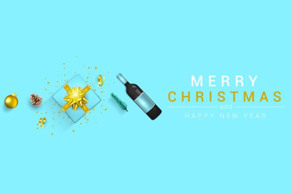 圣诞节&amp;新年祝福主题贺卡设计模板v2 Merry Christmas and Happy New Year greeting cards