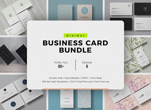 32个高端优雅的简洁商务风格名片卡