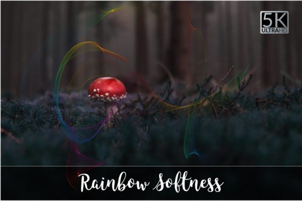 5K分辨率柔和光线叠层背景 5K Rainbow Softness Overlays