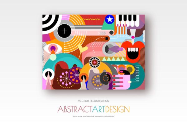 抽象创意艺术插画矢量素材v1 Abstract Art vector illustration