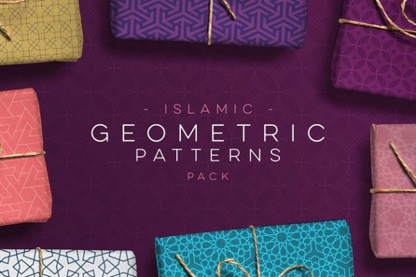 伊斯兰教艺术风格几何图案纹理合集