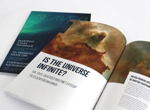 自然科学杂志模板-Infinity Magazine Template（InDesign ）