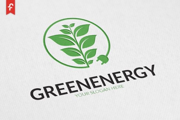 绿色能源清洁能源主题Logo模板 Green Energy Logo