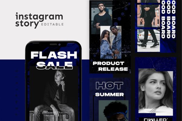 Instagram社交平台时尚品牌促销广告设计模板16图库精选 Instagram Story Template