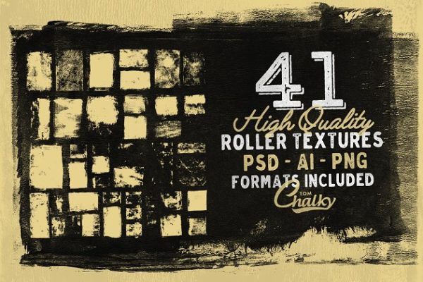 41款经典辊漆纹理 41 Roller Paint Textures
