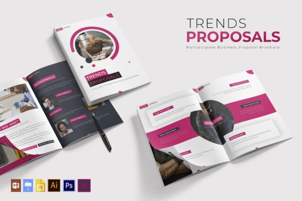 招标提案书设计模板 Trends | Proposal Brochure