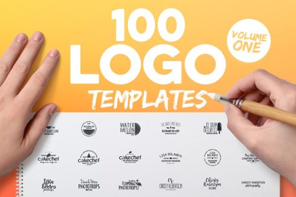 100款英文文字Logo模板 100 Fresh Logo Templates Vol.1