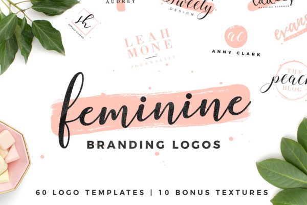 轻奢女性品牌Logo模板合集 Feminine Logo Pack