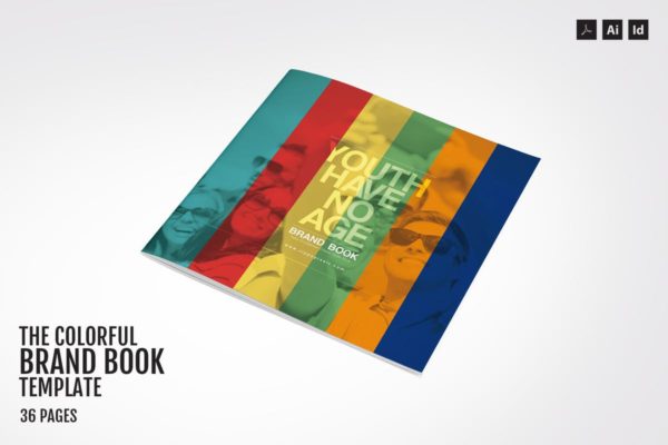 多彩品牌手册画册设计模板 The Colorful – Brand Book Template