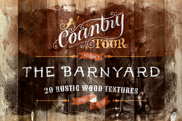 20款真实木材纹理合集 The Barnyard &#8211; 20 Wood Textures