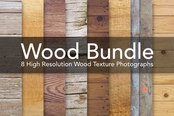 欧式划痕陈旧木板纹理合集 Wood Bundle &#8211; Wooden Textures