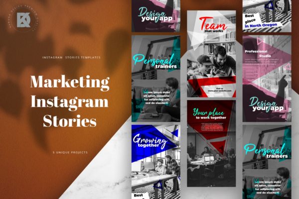Instagram社交平台营销广告Banner设计模板16图库精选 Instagram Marketing Banners Pack