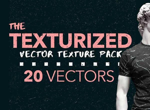 20个抽象斑点线条矢量纹理包 TEXTURIZED – 20 vector textures pack