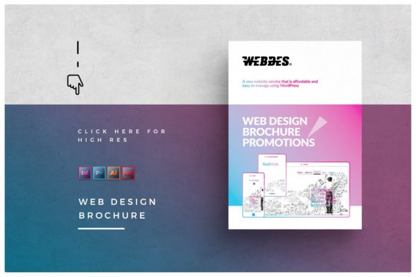 科技公司企业画册模板 Web Design Brochure