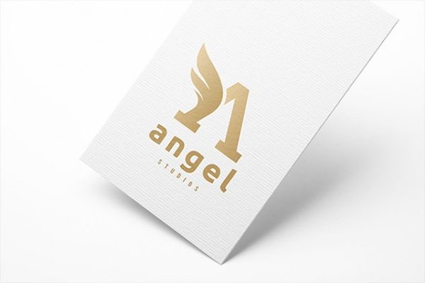 创意字母Logo模板系列之字母A Angel Logo Letter A logo template