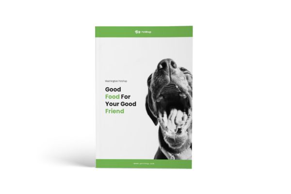A4纸尺寸宠物医院/宠物店简介画册设计模板 Pet Shop A4 Brochure Template