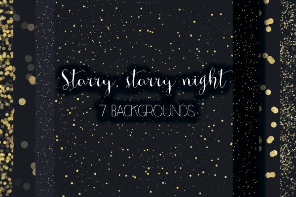 7款高分辨星空背景 starry night backgrounds