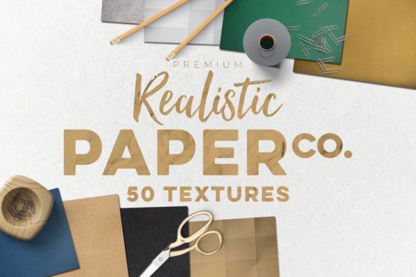 50款各种材质纸张纹理素材 50 Paper Textures Set