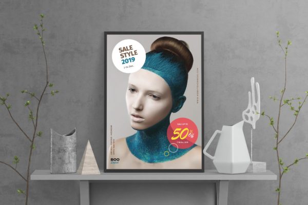 SPA美容院促销活动海报设计模板 Be