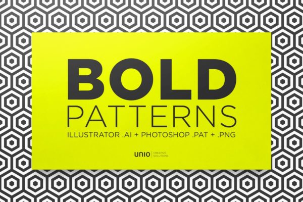 20种粗线条几何图形外观纹理 Bold Patterns