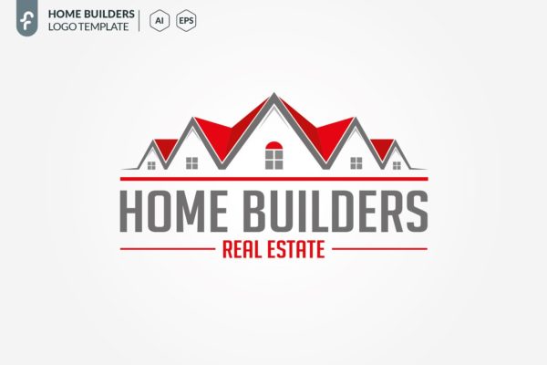 建筑主题Logo模板 Home Builders Logo