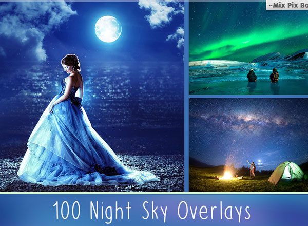 100款夜空叠层背景素材 100 Night Sky Overlays