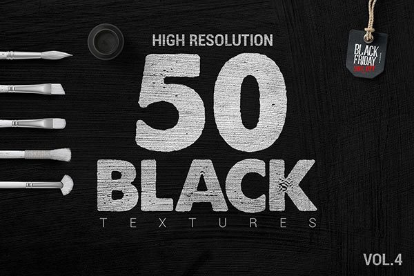 50款高品质的黑色纹理素材 50 