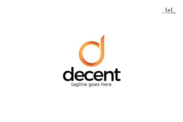简单、光滑、奢华的字母D Logo  Decent &#8211; Letter D Logo