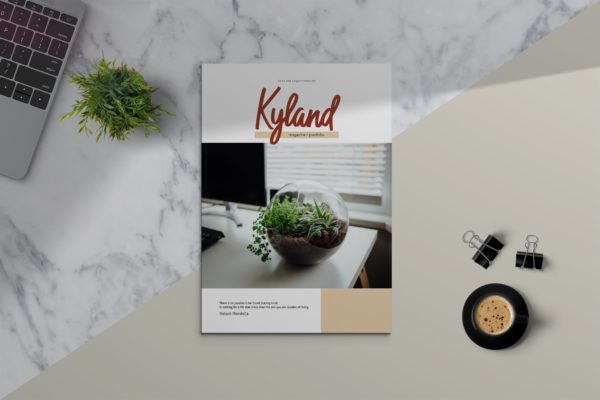 时装/摄影/设计主题杂志&amp;作品集设计模板 KYLAND &#8211; Magazine &amp; Portfolio Template