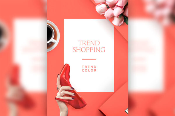 女性时尚产品推广潮流购物电商海报模板