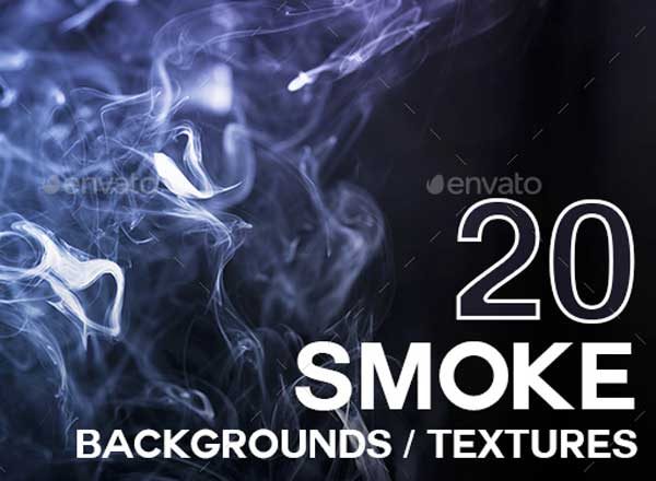 逼真烟雾萦绕背景纹理 20 Smoke Backgrounds / Textures