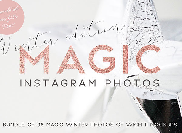高端简约时尚的动画冬季圣诞banner社交媒体Instagram设计模板16图库精选
