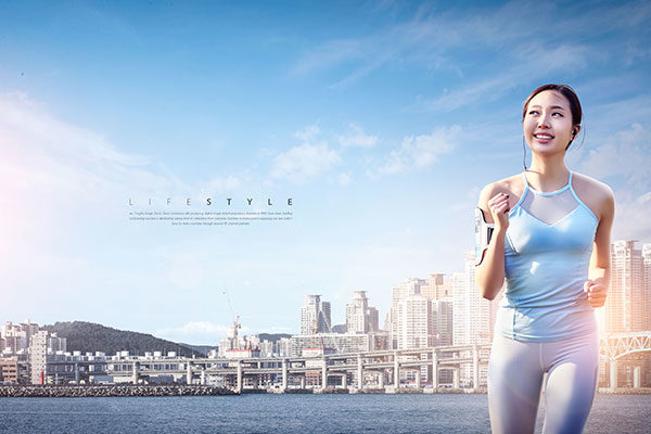 跑步运动健身生活方式网站背景设计