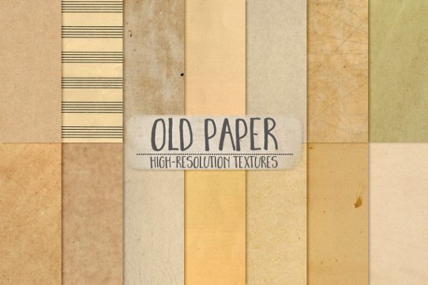 复古老式旧书纸张纹理 Old Pap